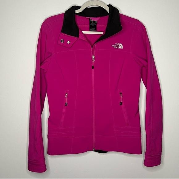 Women’s The North Face pink fleece lined zip up winter jacket size small S - Picture 1 of 6